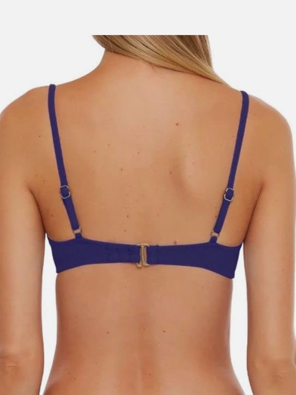 BECCA Blue Ribbed Bikini Set - Picture 13 of 15